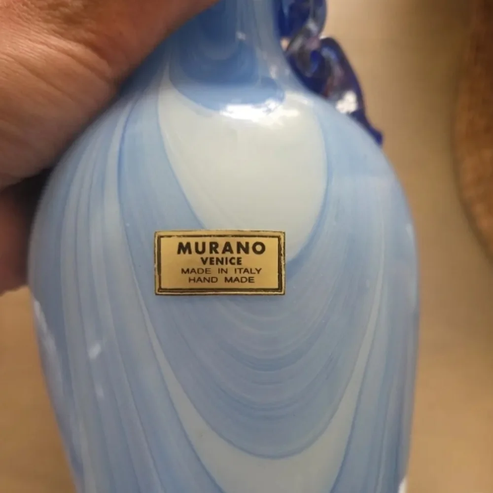 Authentic Murano Vase Blue